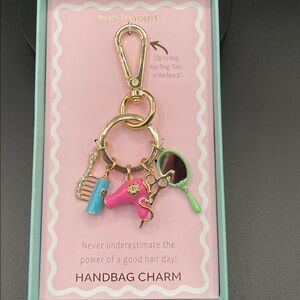True to Form Gold Hair Stylist Inspired Handbag Charm NIB